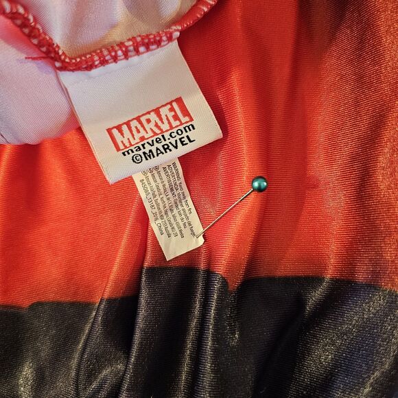 Marvel Deadpool Red Muscle Costume XLarge Adult Jumpsuit Halloween Tight Fit - Picture 4 of 8